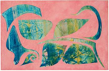 Philip Taaffe, "Untitled (Salmon)".