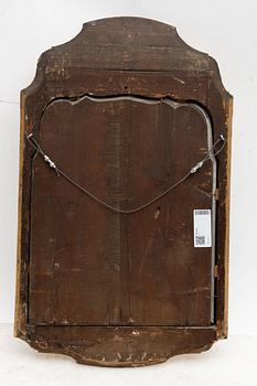 A Swedish giltwood rococo mirror, later part 18th century.