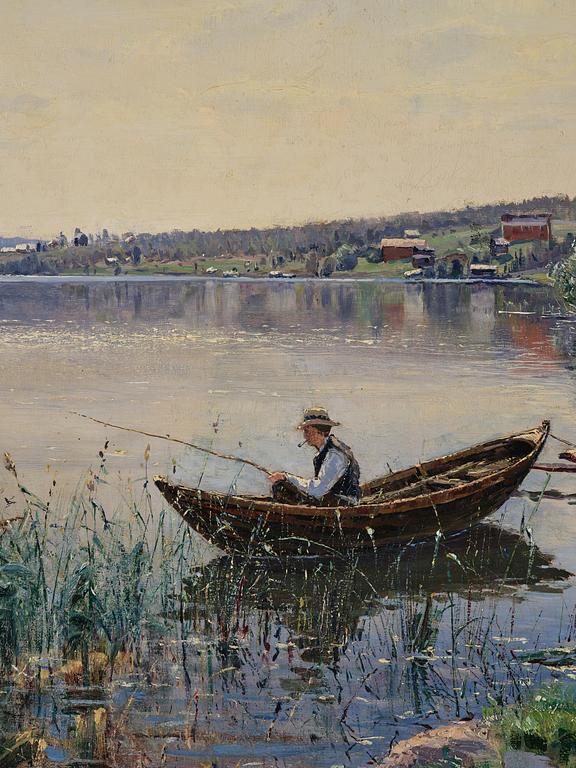 Carl Johansson, "Strandparti i middagsbelysning" ("Beach scene in midday light").