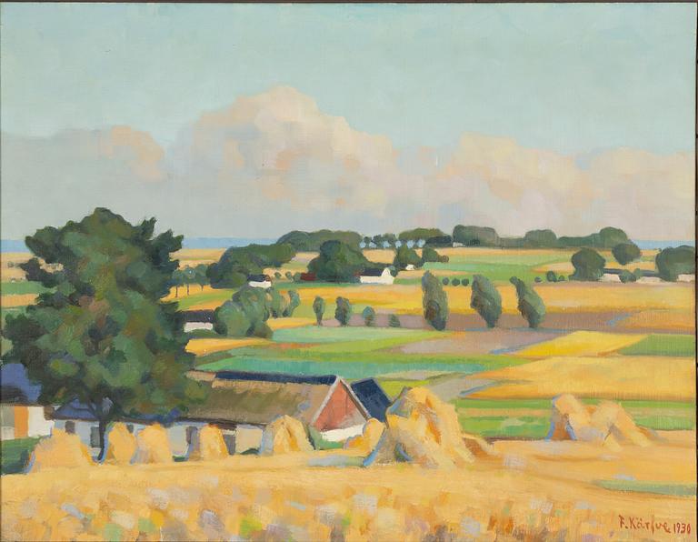 Fritz Kärfve, oil on canvas, signed and dated 1930.