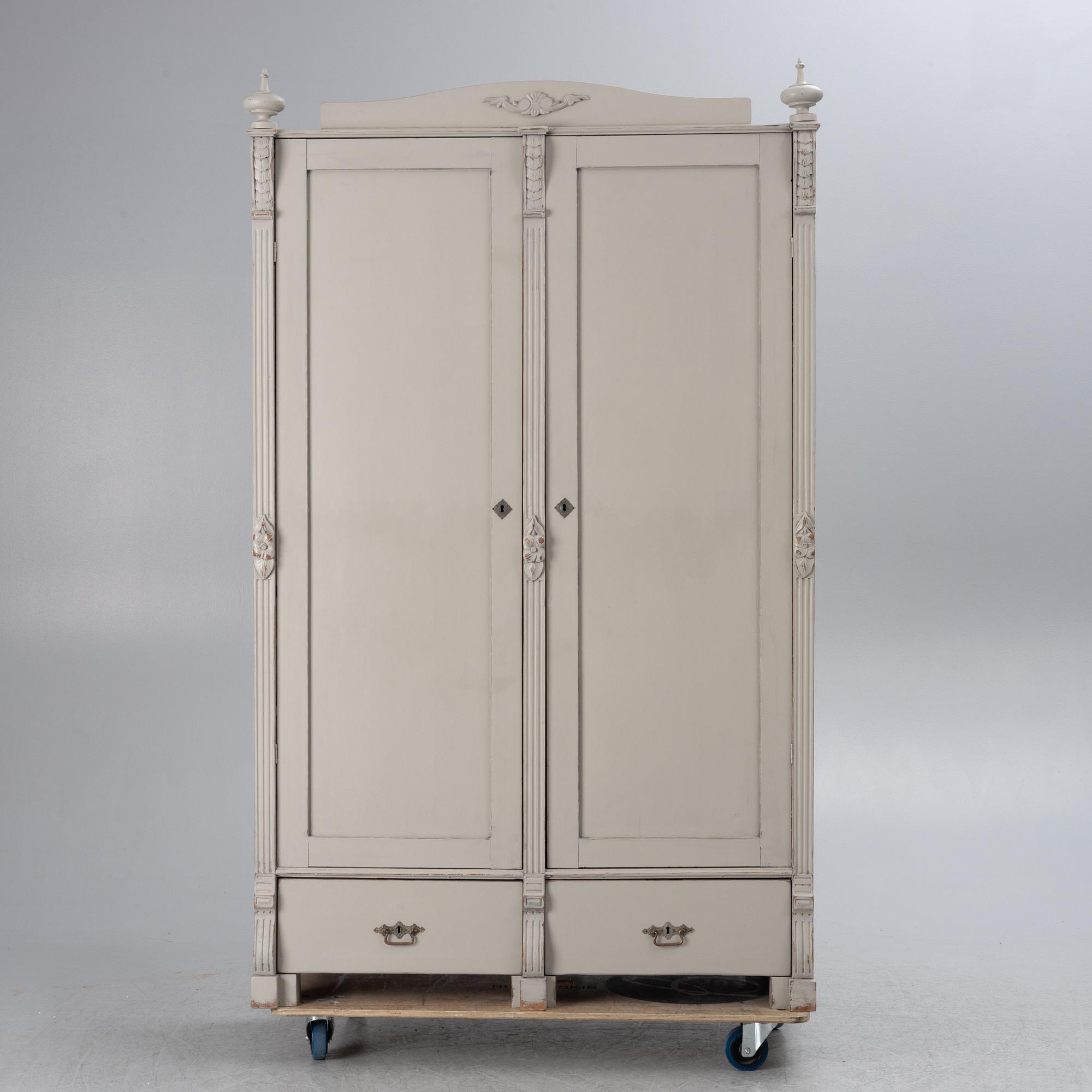 Wardrobe, late 19th century.