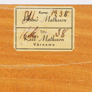 Bruno Mathsson, vägghylla, Firma Karl Mathsson, Värnamo, 1938.