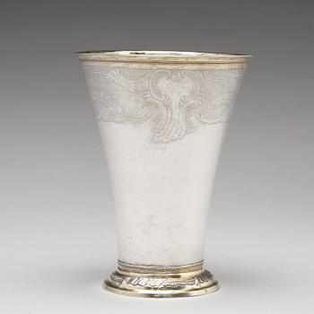 Johan Berg, bägare, silver, Stockholm 1775.