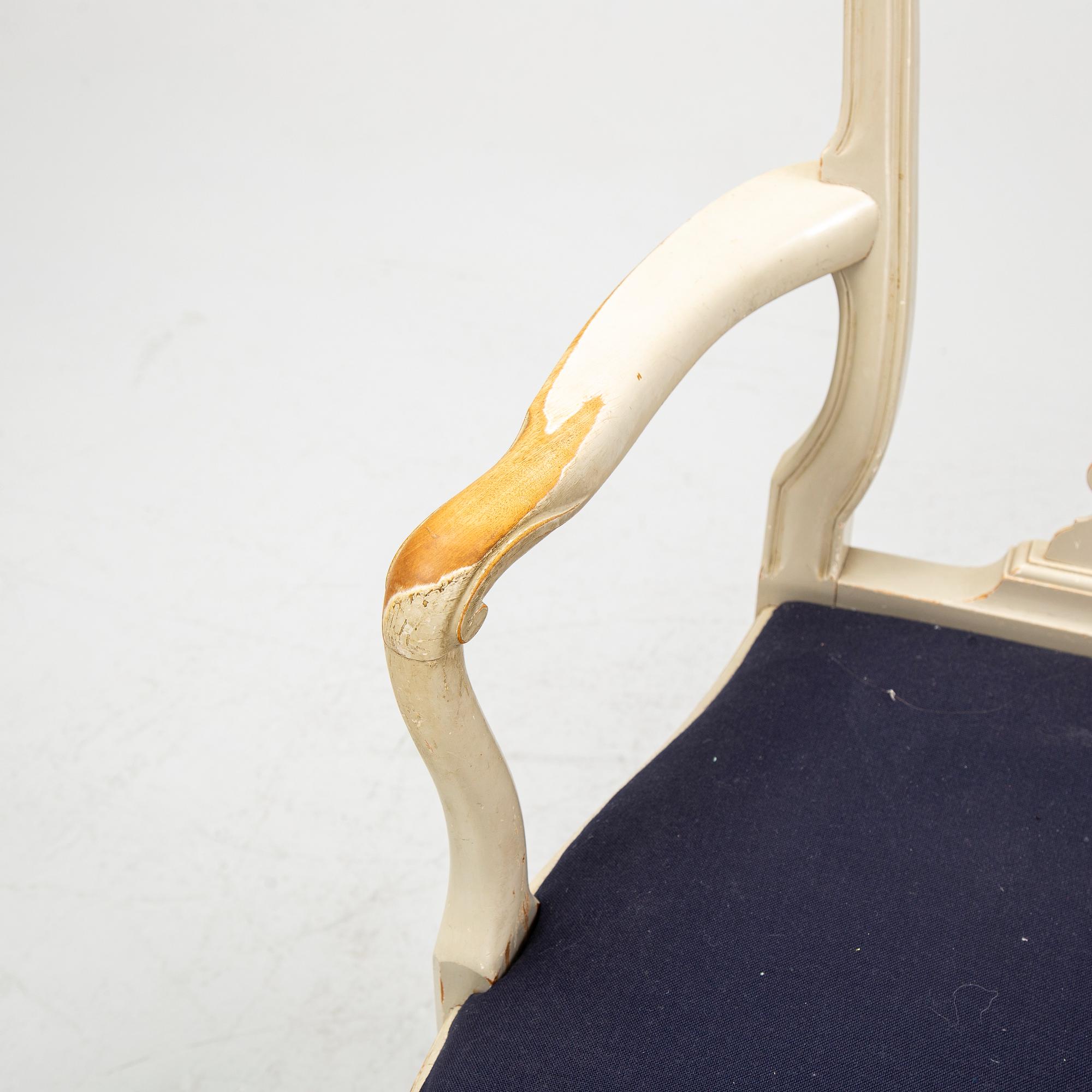 Chairs, 10 pcs, Rococo style, 20th century.