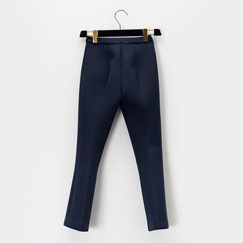 Prada, a pair of navy blue scuba pants, size 36.