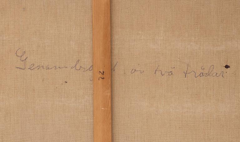 Rune Jansson, "Genomdraget av två trådar".