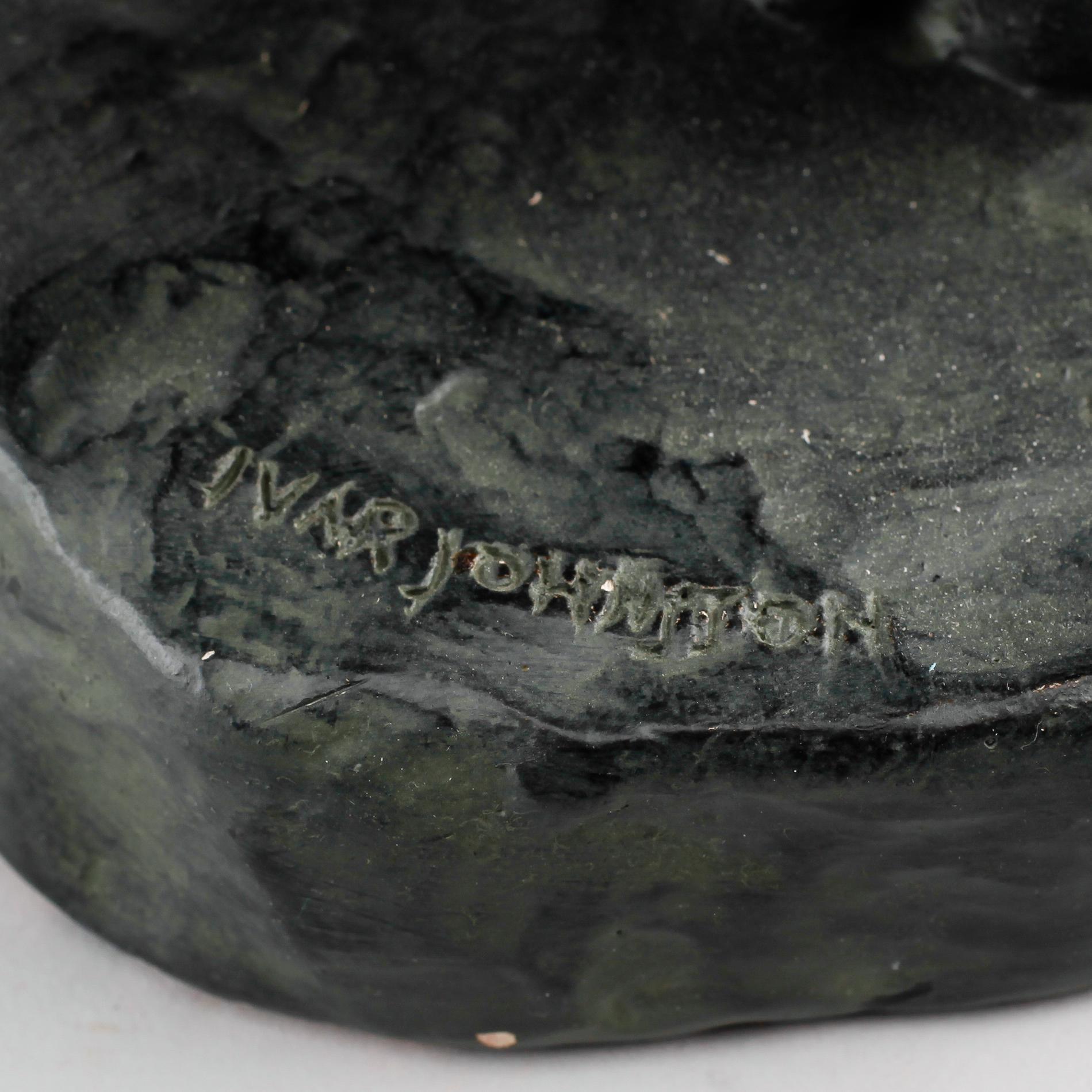 IVAR JOHNSSON, skulptur, gips, signerad.