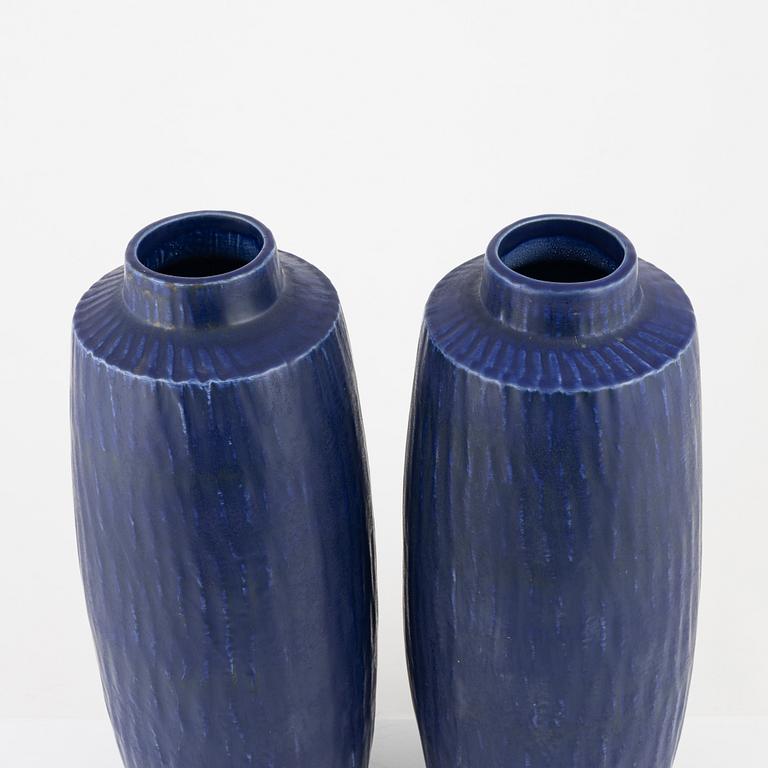 Gunnar Nylund, a pair of stoneware 'Rubus' vases, Rörstrand.