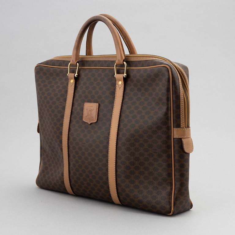 Céline, a monogram canvas briefcase.