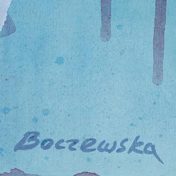 MARIA BOCZEWSKA, olja på duk, sign, dat a tergo 1991.