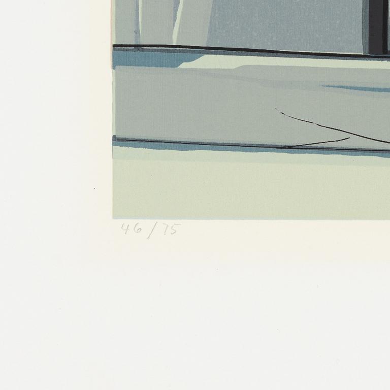 Richard Estes, "Nass Linoleum," from the portfolio "Urban Lanscapes",