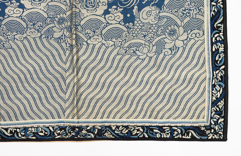A large silk altar cover, Qing dynasty.