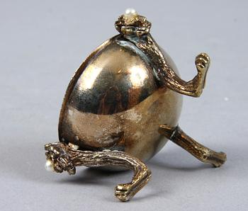 PARTI SILVER, 10 st, bl a Kina, 1900-tal. 314 gram.