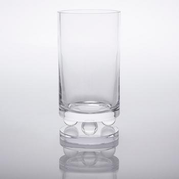 A glass vase by Karl Lagerfeld for Orrefors, signed and numbered 160/500.