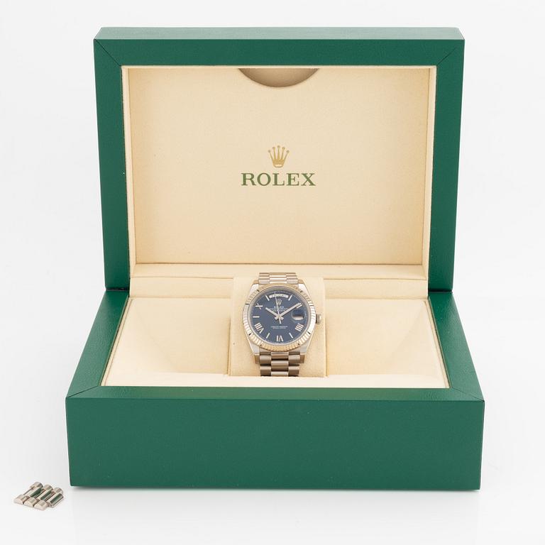 Rolex, Oyster Perpetual, Day-Date 40, wristwatch, 40 mm.