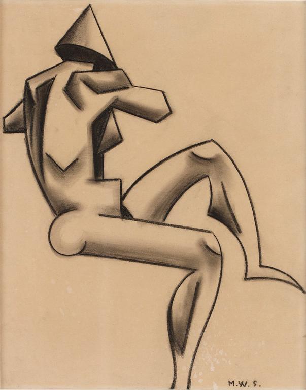 Max Walter Svanberg, "Kubiserad nakenstudie".