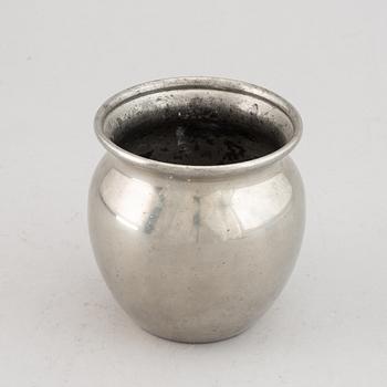 Estrid Ericson, a pewter vase, Firma Svenskt Tenn, Stockholm 1976.