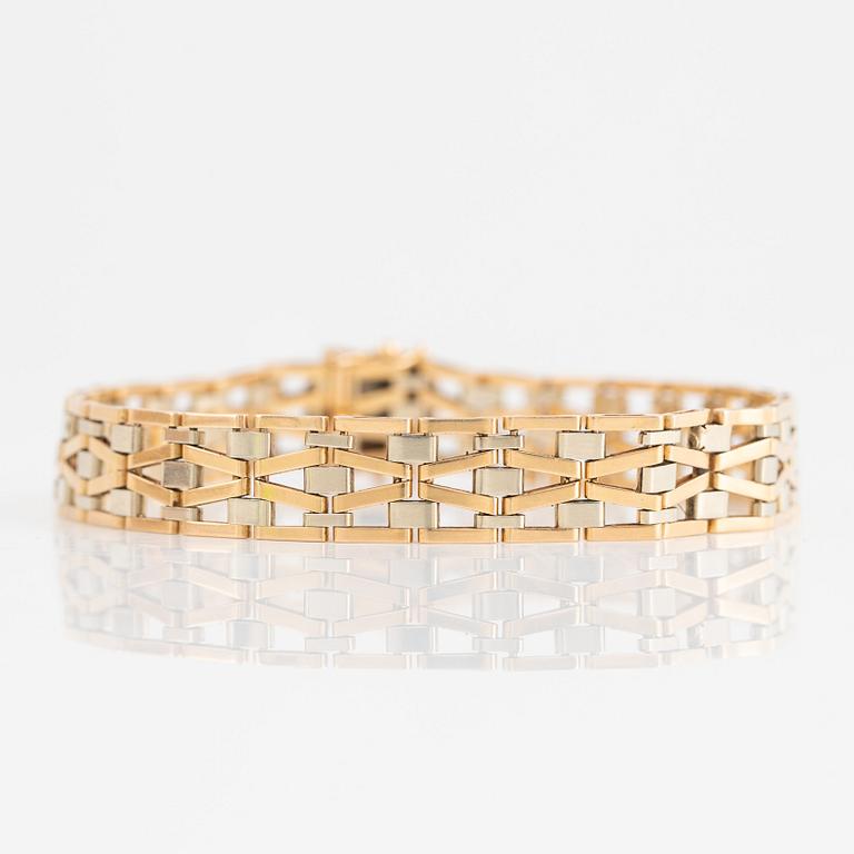 Bracelet, 18k gold, Swedish import mark.