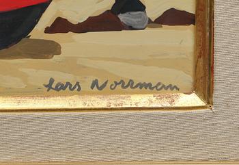 LARS NORRMAN, gouache, signerad.