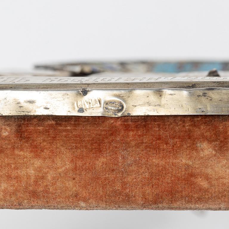 Icon, silver and enamel, Russia, 1896-1908.