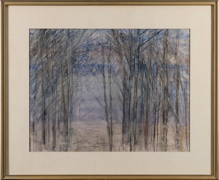 FEODOR POROKARA, watercolour, signed och dated -73.