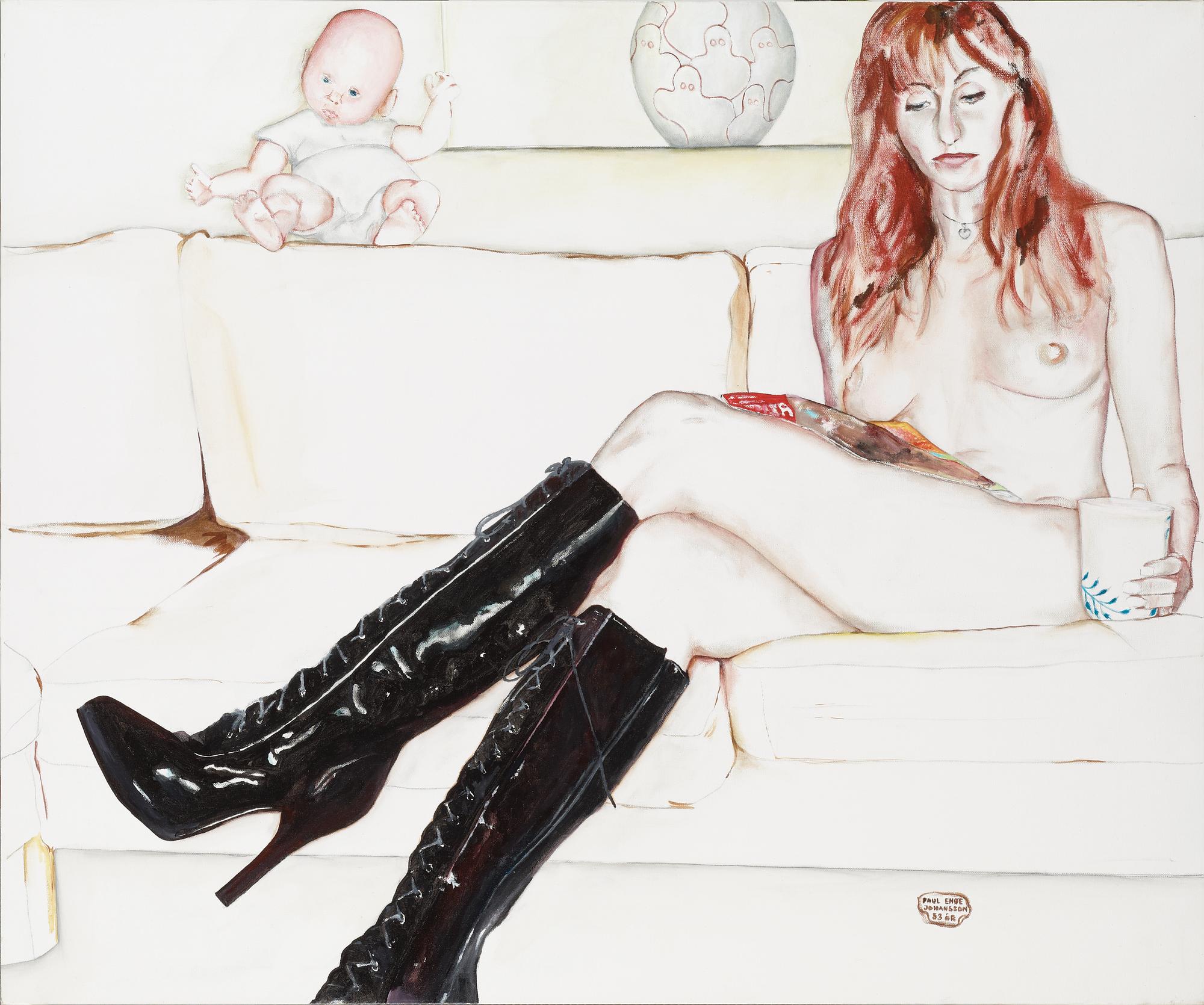 Paul Enoe Johansson, "Kähler vase, doll and Royal Copenhagen cup" (from Housewifes series).
