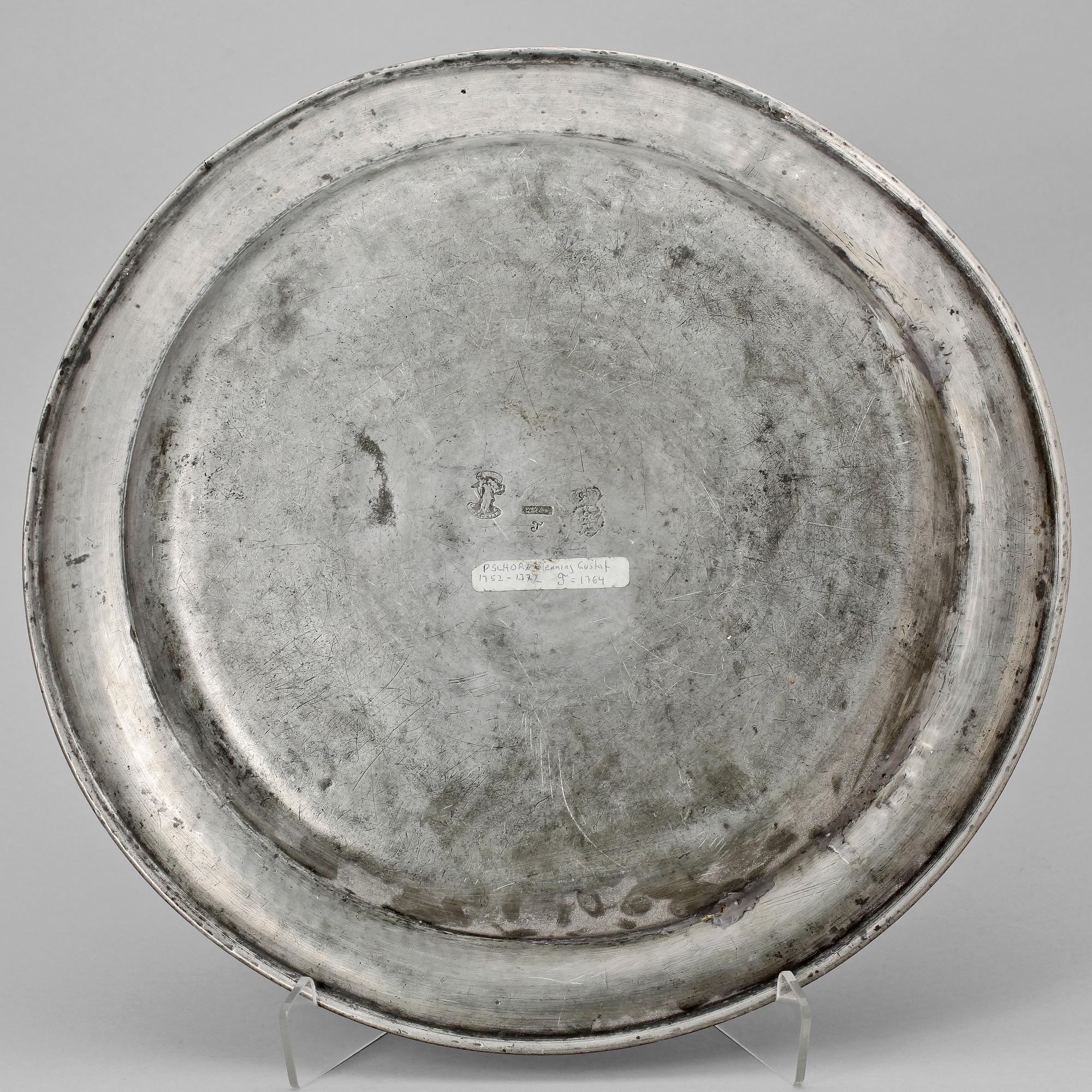 TENNFAT, Henning Gustaf Pschorn, Stockholm, 1764.