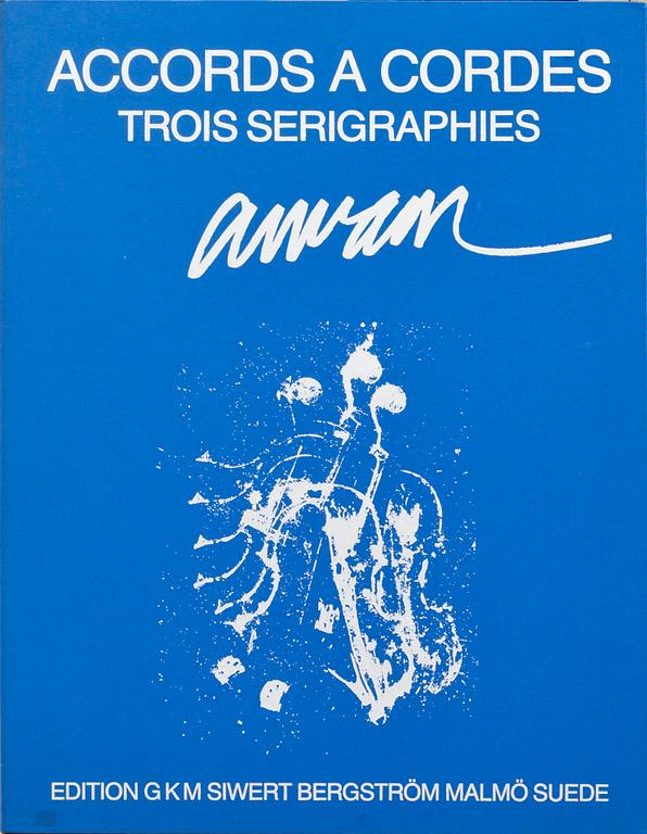 FERNANDEZ ARMAN, mapp med tre färgserigrafier, signerade och numrerade V/XX.