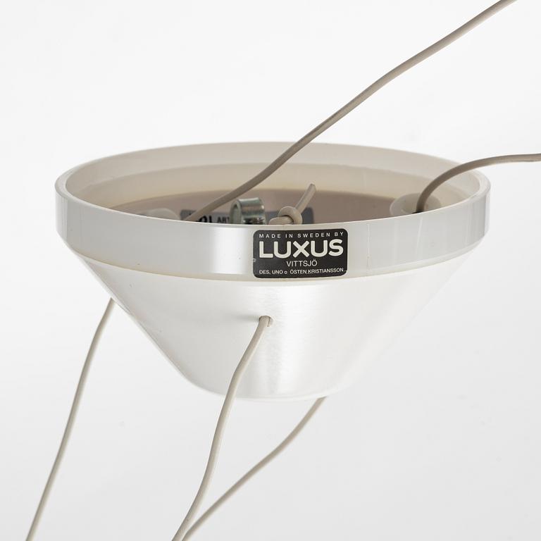 Uno & Östen Kristiansson, a model 565 'Ufo' ceiling light, Luxus, Vittsjö.