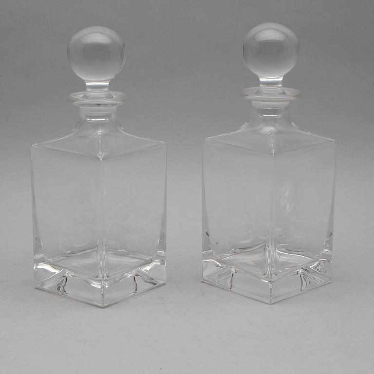 KARAFFER, 1 par, glas, 1900-talets andra hälft.