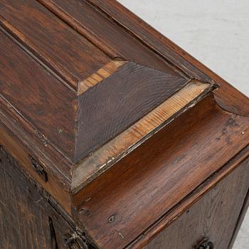 A South German or Tiroler Baroque marquetry curio cabinet, circa 1700.