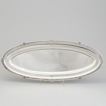 166. Fabergé, fiskfat, silver, Moskva 1908-1917.