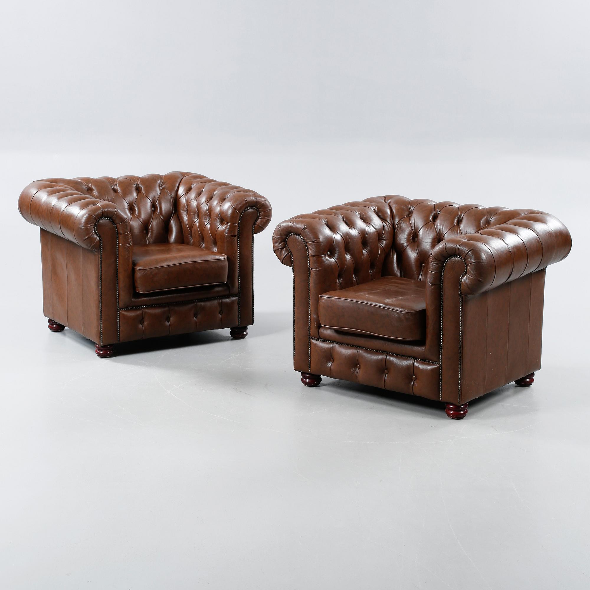 Two armchairs from the second half fo the 20th century.