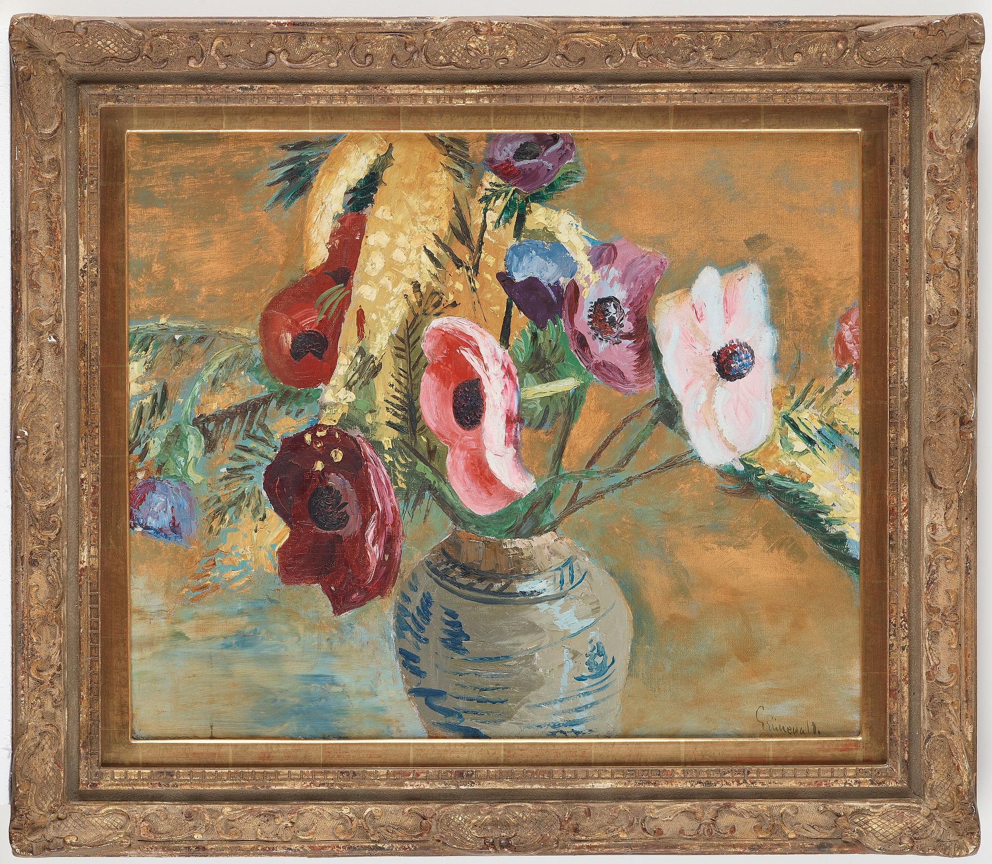 ISAAC GRÜNEWALD, oila on canvas, signed.