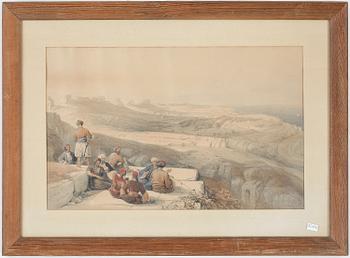 David Roberts · DAVID ROBERTS, efter, färglitografi, 1800-tal.