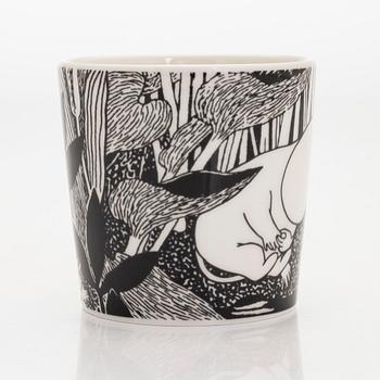 A Moomin mug, 'Moomintroll daydreaming', vitro porcelain, Moomin Characters, Arabia 2005.