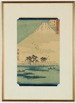 Utagawa Hiroshige I, woodblock print in colours, Japan, 1855.