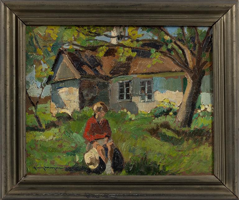 Henry Mayne, The artist's daughter, Birgit Rausing.
