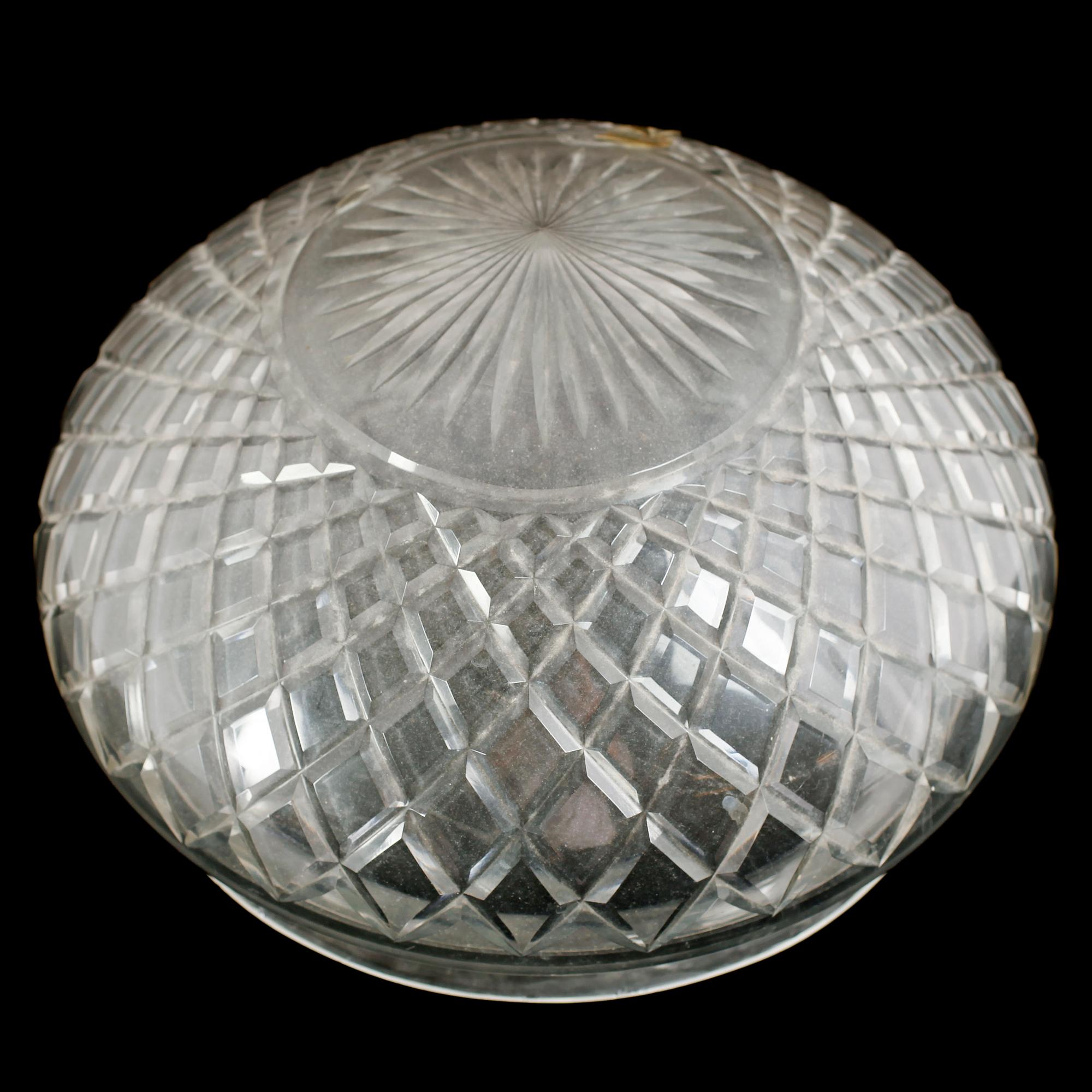 LAMPKUPA, glas, 1900-talets första hälft.