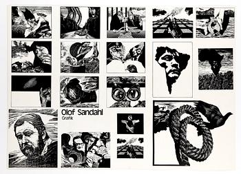 OLOF SANDAHL, 2 st, screentryck, 1971 samt 1974.