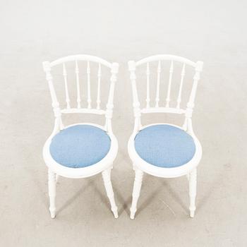 Chairs, 6 pieces, late 19th century/turn of the 20th century.