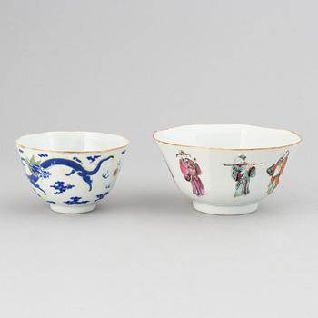 A set of 10 bowls, late Qing dynasty, circa 1900.