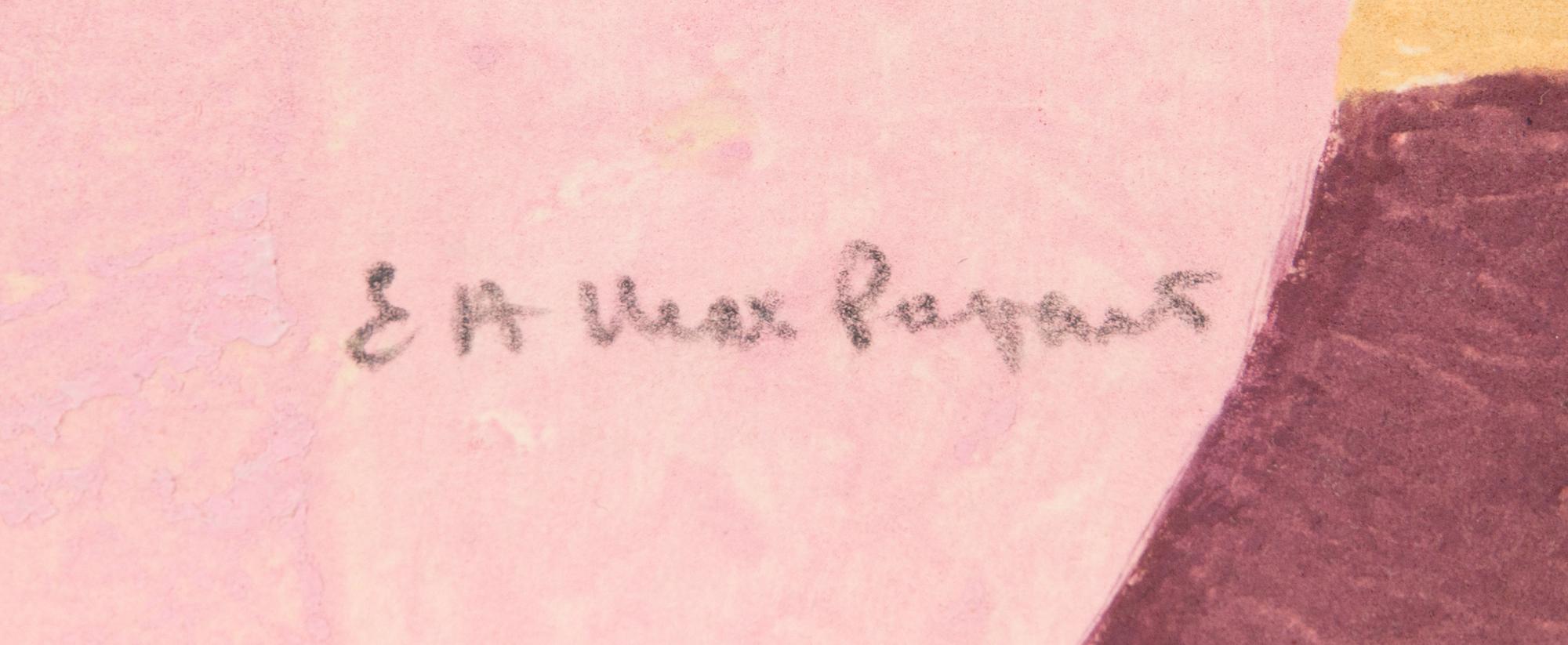 Max Papart, carborundum and collage with embossing, 1976, signed and marked EA.