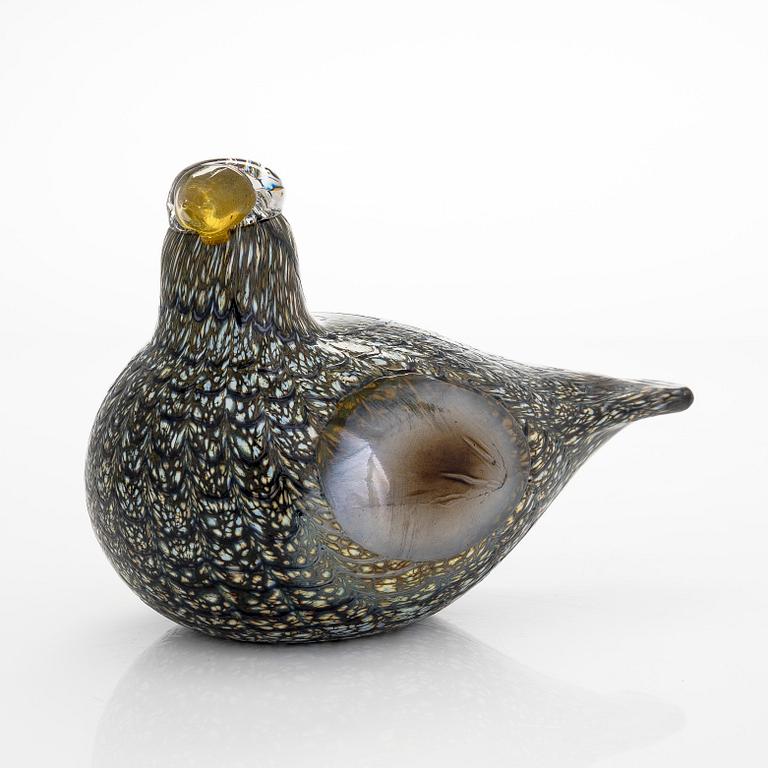 Oiva Toikka, glasfågel, "Wood Grouse", II-sortering,  osignerad.