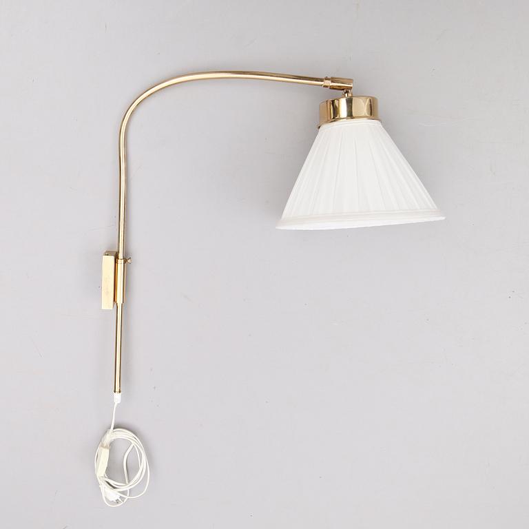 VÄGGLAMPA, mässing, Josef Frank, Firma Svenskt Tenn, modell 2484-2.