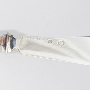 Laurits Berth, a silver cutlery set, Copenhagen 1910-1930s (25 pieces).