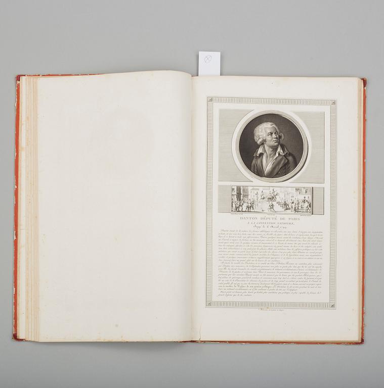 BÖCKER, två volymer med anknytning till Franska revolutionen (innehåller bl. a. ett porträtt av Bernadotte).