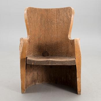 An early 20th century armchair so called field chair.