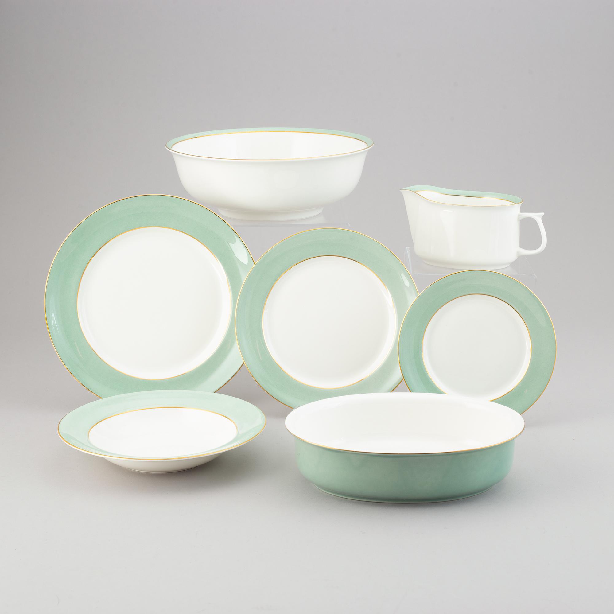 52 pieces Karin Björquist, "Paris", porcelain, Gustavsberg.