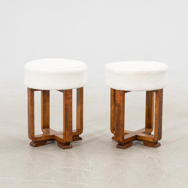 Pallar, ett par, Art Deco, 1900-talets första hälft.